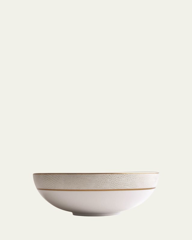 Sauvage White Salad Bowl, 6.7"